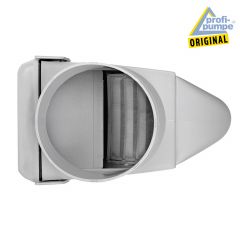 Fallrohrfilter raintec T50 Zink-Grau