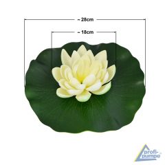 Solar-Teichpumpen-Set Lotus-Blume - Weiß