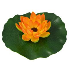 B-Ware Solar-Teichpumpen-Set Lotus-Blume - orange