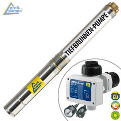 3-Tiefbrunnenpumpe BRUNNEN-STAR 550-4 mit EU-Druckschalter Presflo