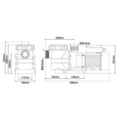 B-Ware Schwimmbadpumpe POOL-STAR 750W-1