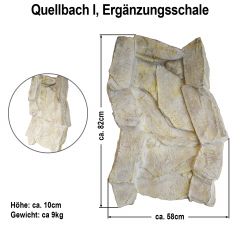 Bachlauf QUELLBACH I mit Pumpe und Ergänzungsschale