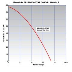 6 Tiefbrunnenpumpe BRUNNEN-STAR 3000-4-400V 