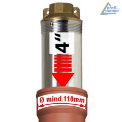 4 Tiefbrunnenpumpe BRUNNEN-STAR 1500-4-400V