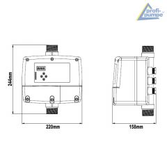 INVERTER-Pumpensteuerung 3-2,2KW 1*230V/3*230V, verkabelt