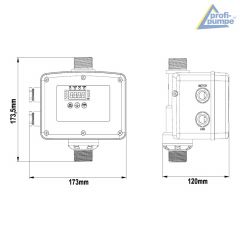 4 Tiefbrunnenpumpe BRUNNEN-STAR 370-7 mit INVERTER-Pumpensteuerung 2-0,75KW