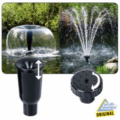 Fontänen Aufsätze für Set Solar Aqua-Vital 9 / 12-UV-C / Oasis 500-3