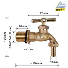 Regentonne MÄRCHENBRUNNEN steinbraun 330l