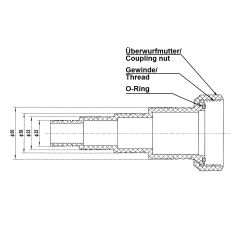 Stufenschlauchtülle für Schwimmbadpumpe POOL-STAR 370 / 550 / 750 / 1100 W 