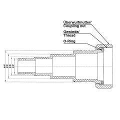 Stufenschlauchtülle für Schwimmbadpumpe POOL-STAR  1500W-230V / 2000W-230V / 1500W-380V / 2000-380W / 3000-380W