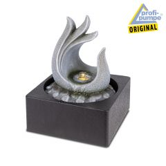 230V - Zimmerbrunnen PHOENIX-FLAMME mit LED-Licht 