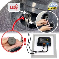  Solar-Brunnen QUELLSTEIN mit Li-Ion-Akku und LED-Licht