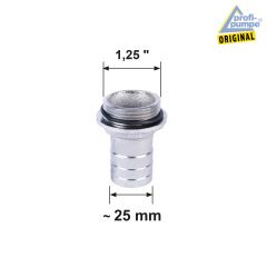 Grauguss Adapter AG AG 1 ¼“ (1,25 Zoll) für    32 mm Schlauch (Innendurchmesser) 