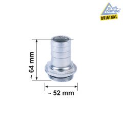 Grauguss Adapter AG AG 1 ¼“ (1,25 Zoll) für    32 mm Schlauch (Innendurchmesser) 