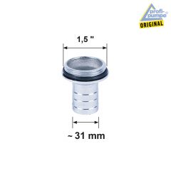 Grauguss Adapter AG AG 1 ½“ (1,5 Zoll) für    30 mm Schlauch (Innendurchmesser) 