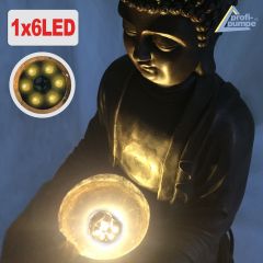 B-Ware Solar Gartenbrunnen ZHEN KRAFT-QUELLE mit LED-Licht