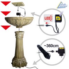 B-Ware Gartenbrunnen & Wasserspiel LIEBES-BRUNNEN mit LED-Licht