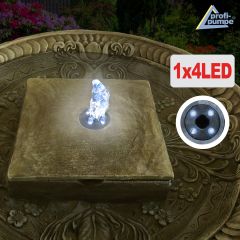 230V - Gartenbrunnen & Wasserspiel LIEBES-BRUNNEN mit LED-Licht