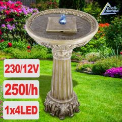 B-Ware Gartenbrunnen & Wasserspiel LIEBES-BRUNNEN mit LED-Licht