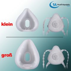 Mehrfach-Maske - FFP2/KN 95 groß aus Silikon mit austauschbarem 5-fach Filter, Ventil und 10 Stck Ersatzfilter