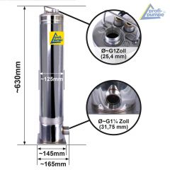 Tauchpumpe REGEN-STAR-AUTOMATIC 750-10 mit Schwimmender Entnahme