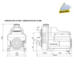 INVERT-TECH 3-550 HAUSWASSERWERK-INVERTER Horizontale mehrstufige Kreiselpumpe