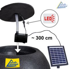B-Ware Solar - Gartenbrunnen & Wasserspiel HARMONY mit Li-Ion-Akku