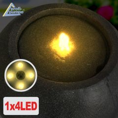 B-Ware Solar - Gartenbrunnen & Wasserspiel HARMONY mit Li-Ion-Akku