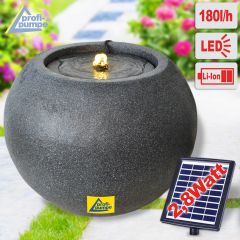 B-Ware Solar - Gartenbrunnen & Wasserspiel HARMONY mit Li-Ion-Akku