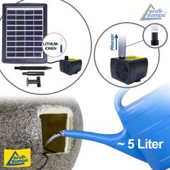 B-Ware Solar - Gartenbrunnen & Wasserspiel LEBENS-QUELLE mit Li-Ion-Akku