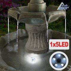B-Ware Solar - Brunnen KLASSIK-GARTEN-2-1 mit LiIon-Akku & LED-Licht(Neu)
