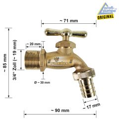 Regentonne MÄRCHENBRUNNEN braun 330l zzgl. Befüll- und Entnahme-Set - Auswahl