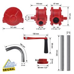 manuelle Hand-Kurbelpumpe R70