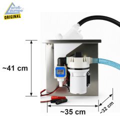 AdBlue® TANK-Set 12V selbstansaugende Diesel-Pumpe mit digitalem Durchflussmesser,  Saug- & Druckschlauch