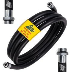 Diesel Gummi-Schlauch-Set 1.2 Innendurchmesser 19mm mit ¾ Zoll-AG-Schlauchtüllen, schwarz, 5m Diesel Gummi-Schlauch-Set 1.2 Innendurchmesser 19mm mit ¾ Zoll-AG-Schlauchtüllen, schwarz, 5m