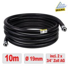 Diesel Gummi-Schlauch-Set 1.2 Innendurchmesser 19mm mit 3/4-AG-Schlauchtüllen, schwarz, 10m