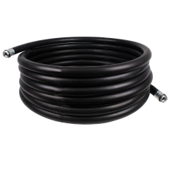 Diesel Gummi-Schlauch-Set 1.1 Innendurchmesser 25mm mit 1-AG-Schlauchtüllen, schwarz, 10m