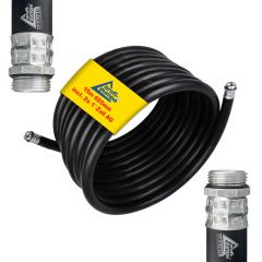 Diesel Gummi-Schlauch-Set 1.1 Innendurchmesser 25mm mit 1-AG-Schlauchtüllen, schwarz, 15m