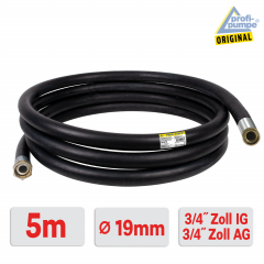 5m Diesel Gummi-Schlauch-Set 2.2 mit 3/4 Zoll AG/IG-Schlauchtüllen