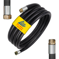 10m Diesel Gummi-Schlauch-Set 2.1 mit 1 Zoll AG/IG-Schlauchtüllen