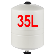 Drucktank Ausdehnungsgefäß 35L, Polypropylen-Inliner