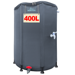 Faltbare Regentonne 400L RAIN-FLEX 400, Anthrazit-Grau