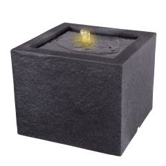 B-Ware Gartenbrunnen BASALT-MODERNA mit LED-Licht