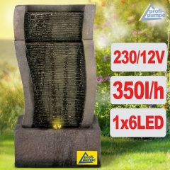 B-Ware Gartenbrunnen RHEIN-GOLD  mit LED-Licht