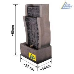 B-Ware Gartenbrunnen RHEIN-GOLD  mit LED-Licht