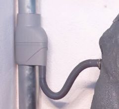 REGENTONNE SÄULE anthrazit (250L) mit Auslaufhahn