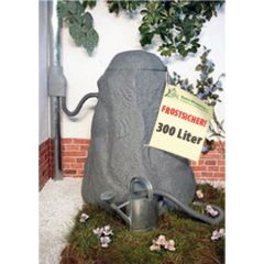 Regentonne Felsbrocken stein-grau - das ORIGINAL mit 300Liter! mit Auslaufhahn